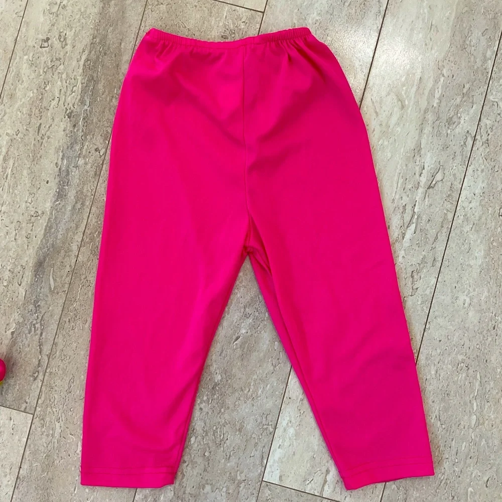 Disney Pink Multicolor Sequin Twirl Dress with Hot Pink Leggings